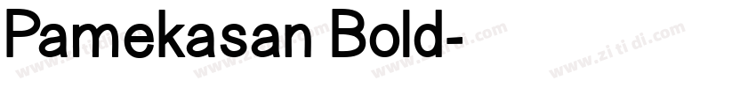 Pamekasan Bold字体转换